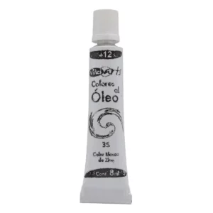 PINTURA OLEO 8ML BLANCO DE ZINC 35 ATADO DE 4 PZAS.
