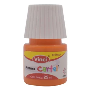 PINTURA CARTEL 25ML AMARILLO MEDIO 51 ATADO DE 10 PZAS.