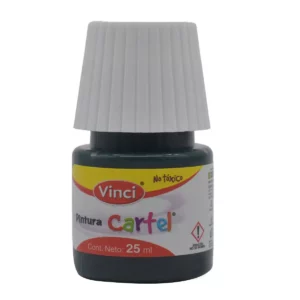 PINTURA CARTEL 25ML VERDE OBSCURO 63A ATADO DE 10 PZAS.