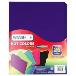 FOLDER CARTA C/25 HOT COLORS SURTIDO 052