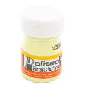 PINTURA ACRILICA MATE 20ML 329 AMARILLO PASTEL ATADO DE 12 PZAS.