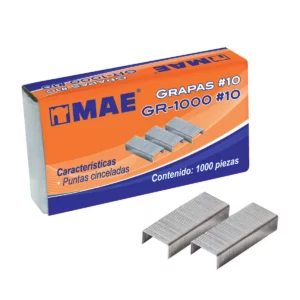 GRAPA NO. 10 C/1000 GR-100010 ATADO DE 10 PZAS.