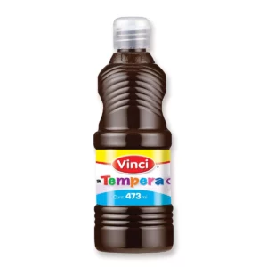 PINTURA TEMPERA 473ML CAFE ATADO DE 2 PZAS.