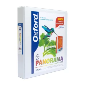 CARPETA CARTA PANORAMA "O" 2 BLANCA ATADO DE 2 PZAS.